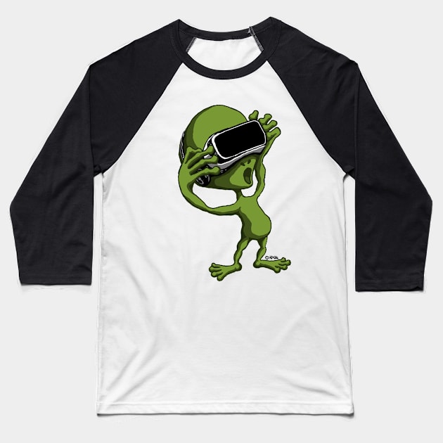 VR Alien Baseball T-Shirt by NewSignCreation